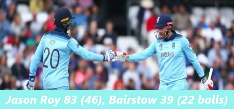 Jason Roy 89 Runs off 46 Balls vs Afghanistan in WC 2019