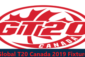 Global T20 Canada - GT20 Schedule  - GT20 Fixture 2020